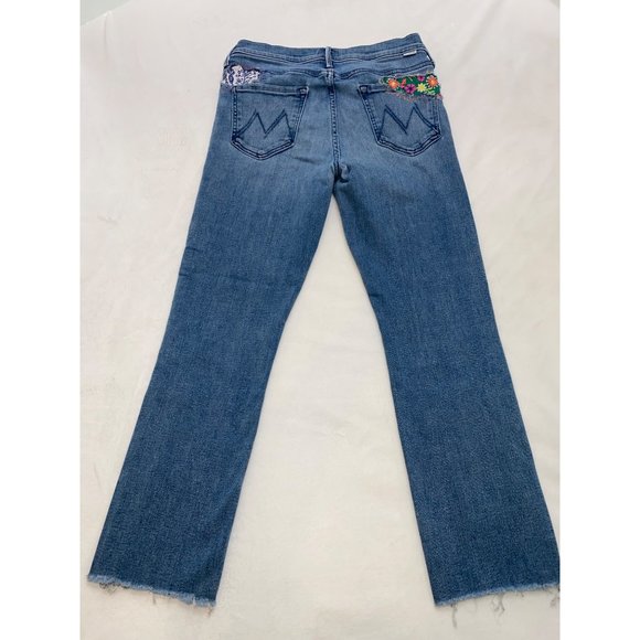 MOTHER Denim - Ladies Mother Patchwork Hi-Rise Cropped Jeans Size 27
